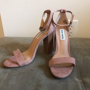 New Steve Madden Strappy Mauve Suede Heels